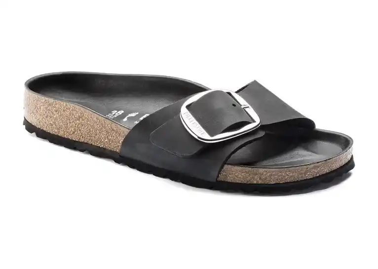 Image 1 of Birkenstock Madrid Big Buckle Oiled Leather Narrow Women's