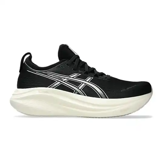 Cover image of BLACK/LAKE GREY Asics Gel-Nimbus 27 Men's