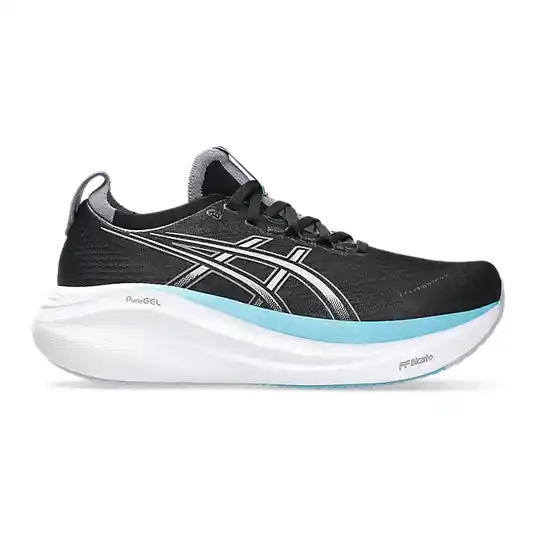 Cover image of BLACK/DUSK VIOLET Asics Gel-Nimbus 27 Women's