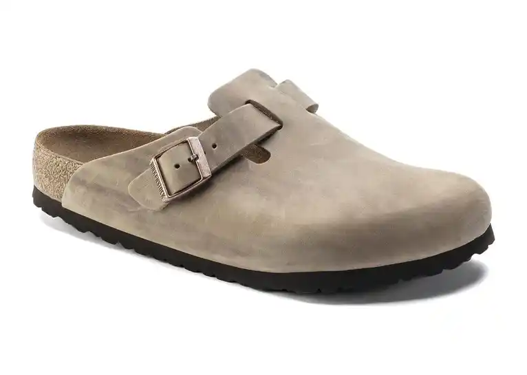 Image 1 of Birkenstock Boston Soft Footbed Natural Leather Oiled Women's