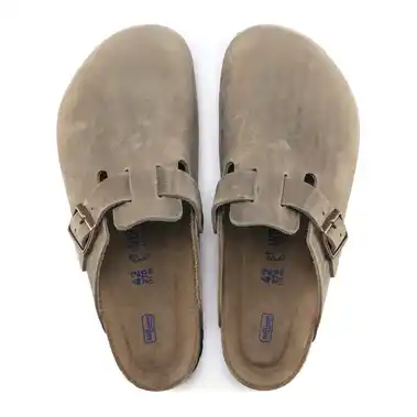 Image 2 of Birkenstock Boston Soft Footbed Natural Leather Oiled Women's