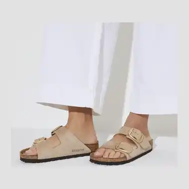 Image 3 of Birkenstock Arizona Big Buckle Nubuck Narrow Women's