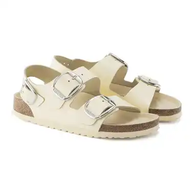 Image 2 of Birkenstock Milano Big Buckle Natural Leather Patent Narrow Women's