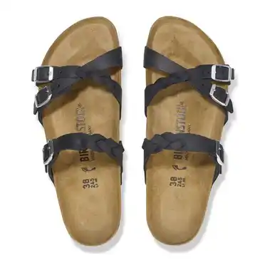 Image 3 of Birkenstock Franca Braided Oiled Leather Regular Women's