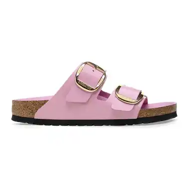 Image 2 of Birkenstock Arizona Big Buckle Natural Leather Patent Narrow Women's