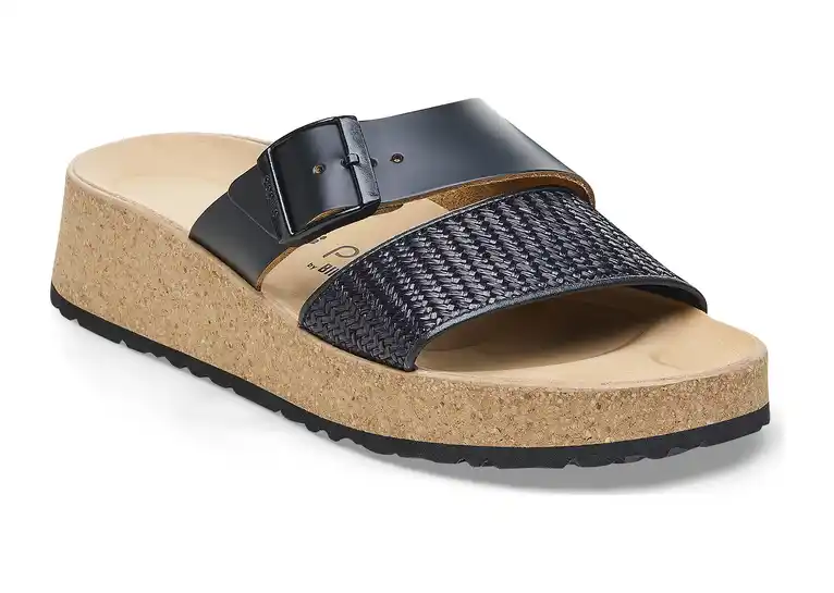 Image 1 of Birkenstock Almina Natural Leather-Synthetics Narrow Women's