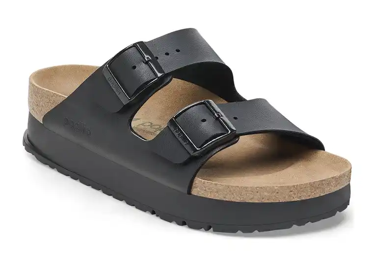 Image 1 of Birkenstock Arizona Flex Platform Vegan Birko-Flor Narrow Women's