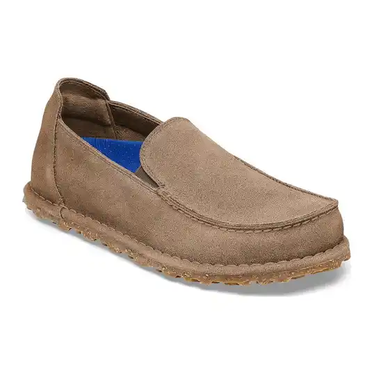 Cover image of GRAY TAUPE Birkenstock Utti Suede Leather Regular Men's