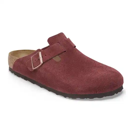 Cover image of ZINFANDEL Birkenstock Boston Suede Leather Narrow Women's