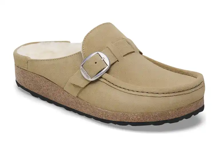 Image 1 of Birkenstock Buckley Shearling Suede Leather Narrow Women's