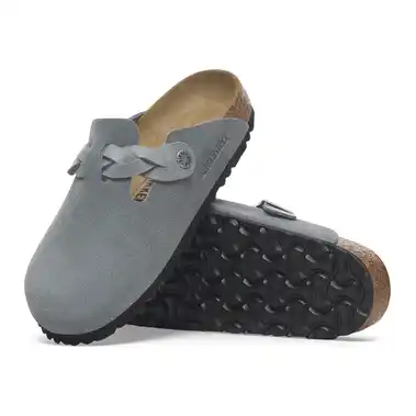 Image 2 of Birkenstock Boston Braided Suede Leather Narrow Women's