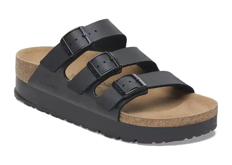 Image 1 of Birkenstock Florida Platform Flex Vegan Birko-Flor Narrow Women's
