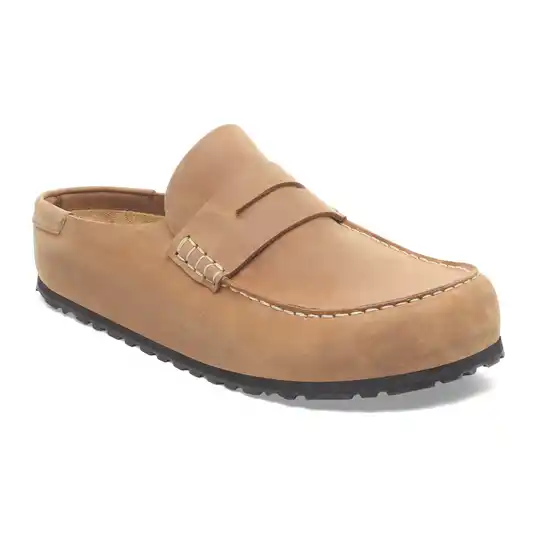 Cover image of COGNAC Birkenstock Naples 2.0 Natural Oiled Leather Narrow Women's