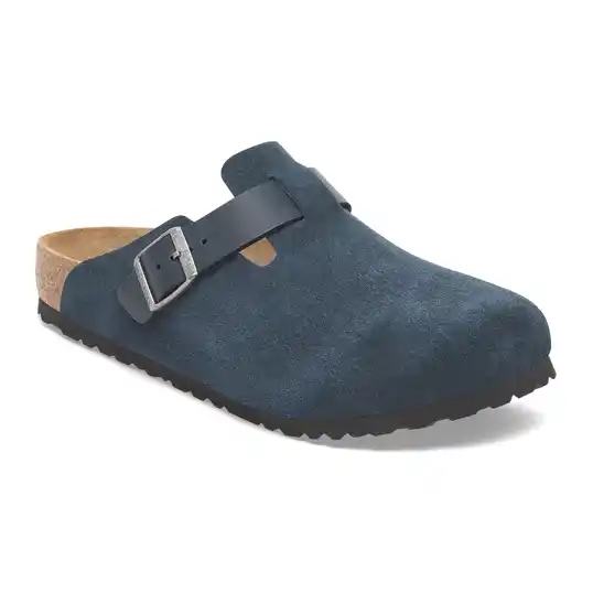 Cover image of NEW NAVY Birkenstock Boston Suede Oiled Leather Regular Men's
