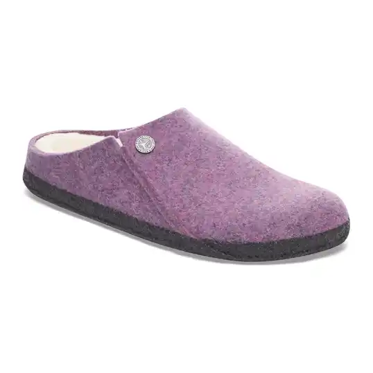 Cover image of Mauve Melange Birkenstock Zermatt Shearling Wool Felt Narrow Women's