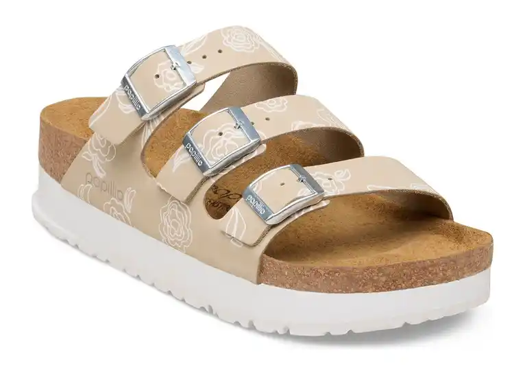 Image 1 of Birkenstock Florida III Flex Platform Nubuck Narrow Women's