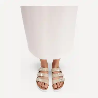 Image 7 of Birkenstock Florida III Flex Platform Nubuck Narrow Women's