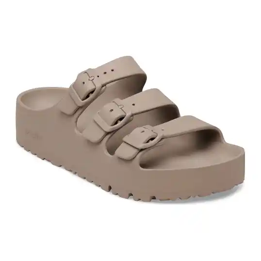 Cover image of GRAY TAUPE Birkenstock Florida Flex Platform EVA Narrow Women's