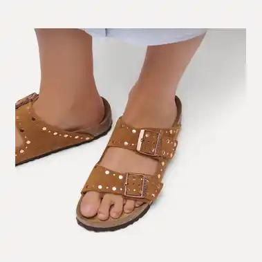 Image 3 of Birkenstock Arizona Rivet Suede Narrow Women's