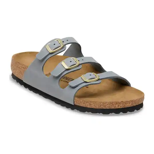Cover image of BASALT GRAY Birkenstock Florida Oiled Leather Regular Women's
