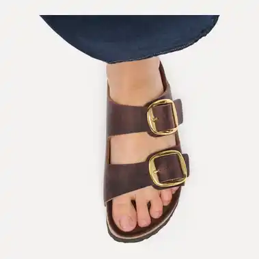 Image 3 of Birkenstock Arizona Big Buckle Oiled Leather Narrow Women's