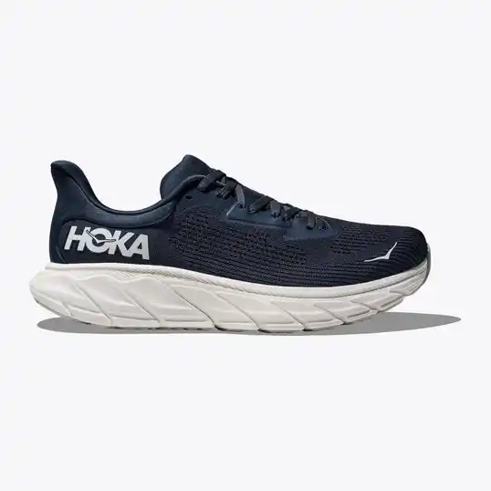 Cover image of OUTER SPACE/WHITE HOKA Arahi 7 Men's