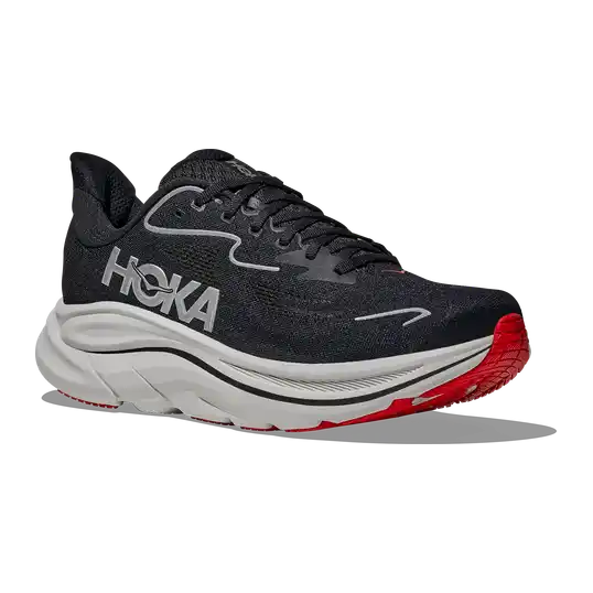 Cover image of Black / Silver HOKA Clifton 10 Men's