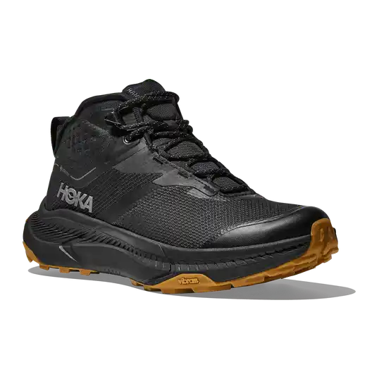 Cover image of Black/Black HOKA Transport Hike GTX Men's
