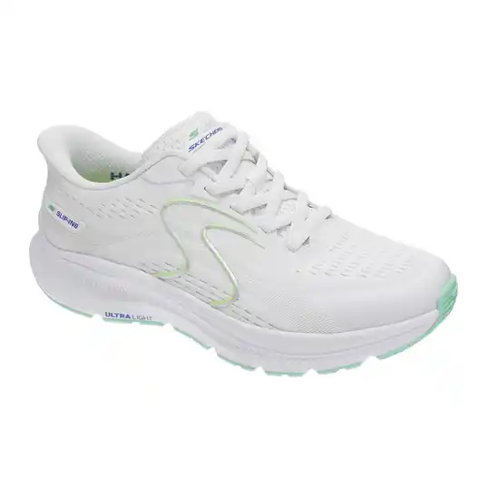 Cover image of White Skechers Slip-ins GO RUN Consistent 2.0 Lockhart Women's