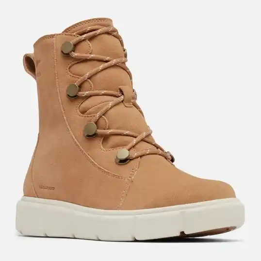 Cover image of Tawny Buff Chalk Sorel Sorel Explorer III Joan Waterproof Women's