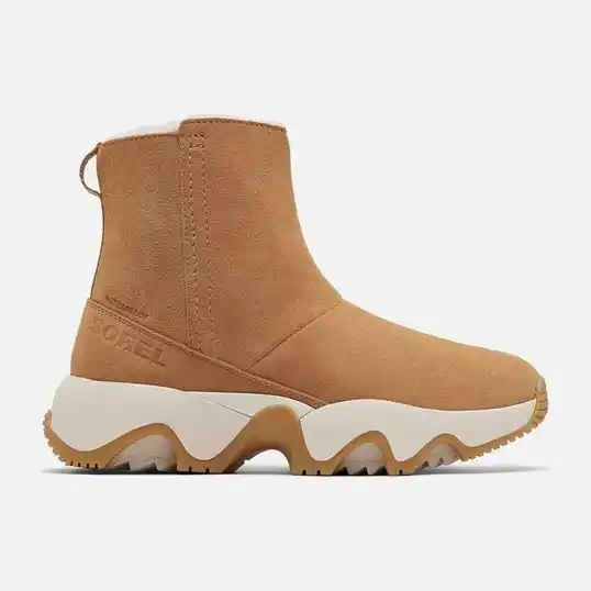 Cover image of Tawny Buff Gum 17 Sorel Kinetic Impact Short Boot Waterproof Women's