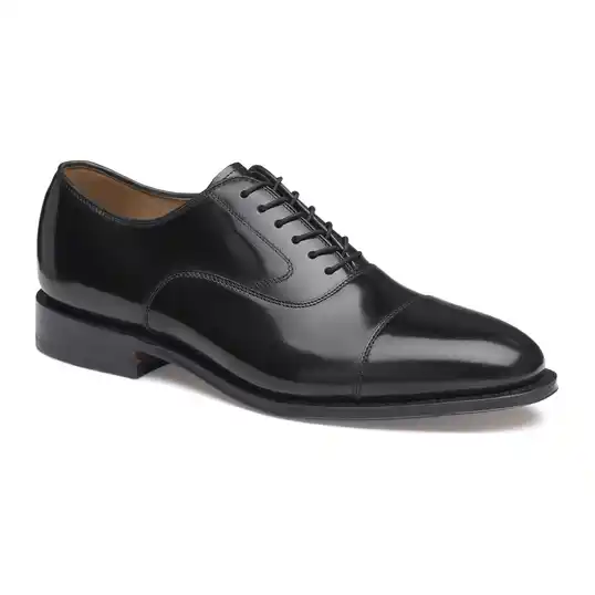 Cover image of Black Johnston & Murphy Melton Cap Toe Men's
