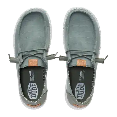 Image 4 of Hey Dude Wendy Chambray Grid Women's