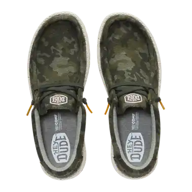 Image 4 of Hey Dude Wally Stretch Jersey Camo Men's