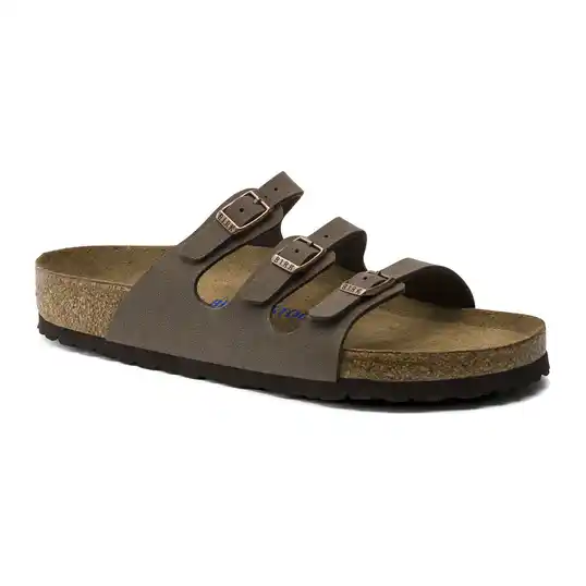 Cover image of MOCHA Birkenstock Florida Soft Footbed Birkibuc Regular Women's