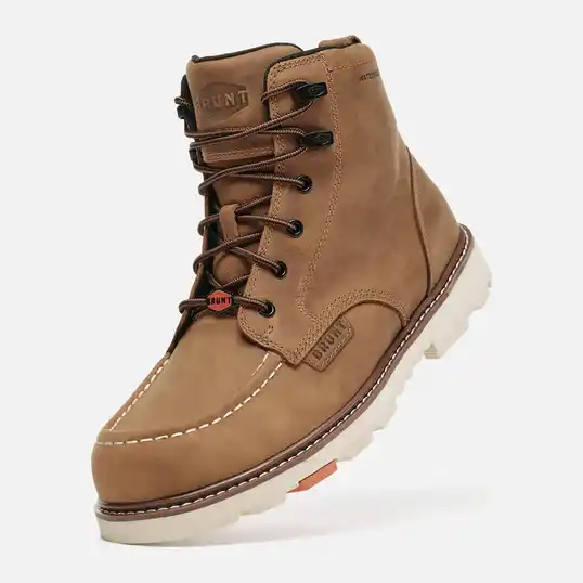 Cover image of Brown BRUNT Marin 6" 90 Degree Heel Waterproof Soft Toe Men's