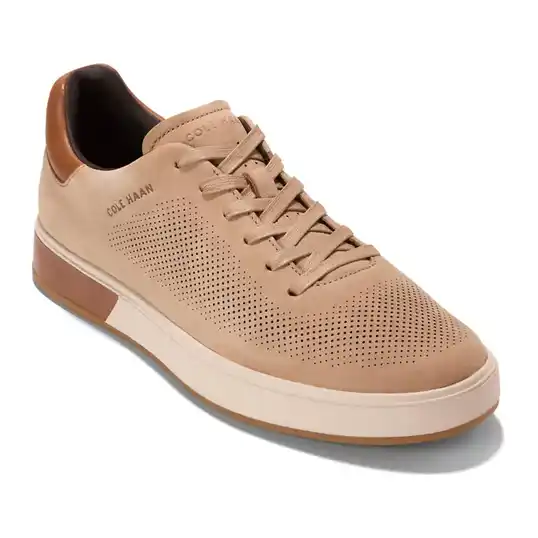 Cover image of CH FARRO Nub / CH NEW CARAMEL / OAT Cole Haan GrandPro Angleace Sneakers Men's