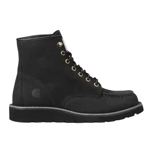 Cover image of Black Carhartt 6" Moc Toe Wedge Boot Women's