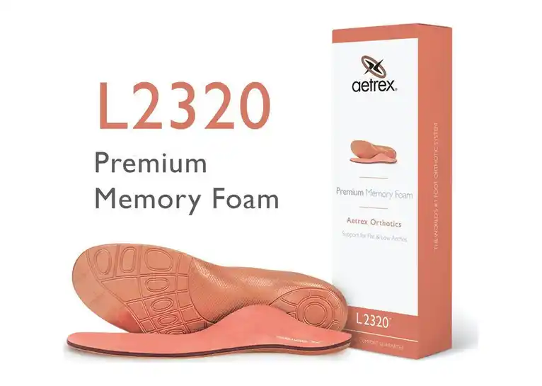 Image 1 of Aetrex Premium Memory Foam Flat/Low Arch Orthotics Women's