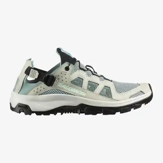 Cover image of Green Milieu / Sea Foam / Clearly Aqua Salomon Techamphibian 5 Women's