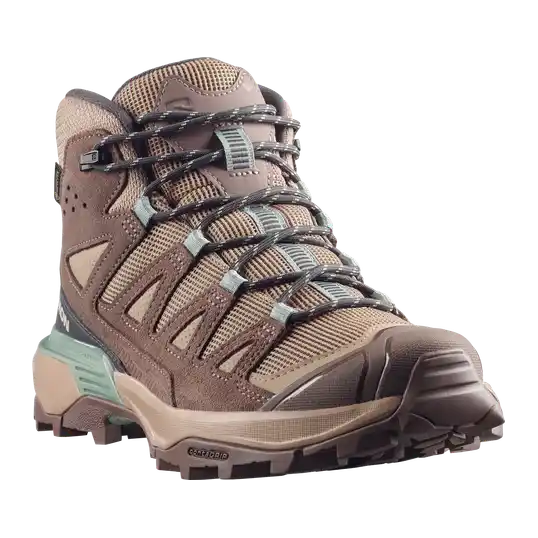 Cover image of Desert Tan / Iron / Green Milieu Salomon X Ultra 360 Leather Mid Gore-Tex Women's