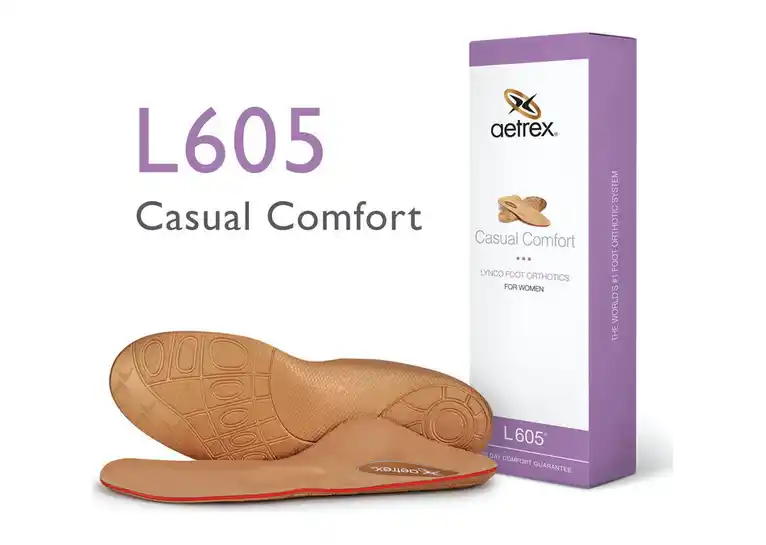 Image 1 of Aetrex Casual Comfort Med/High Arch W/ Metatarsal Support Women's
