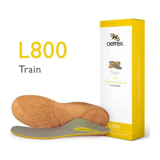 Cover image of Yellow Aetrex Training Med/High Arch Orthotics Women's