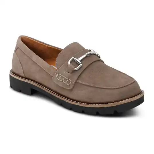 Cover image of TAUPE SUEDE Aetrex Collette Women's