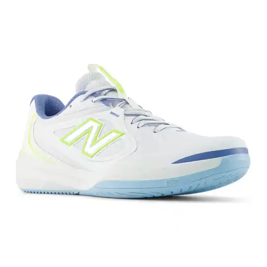 Cover image of NB 103 WHITE|ALKALINE GREEN New Balance FuelCell 796v5 Pickleball Men's