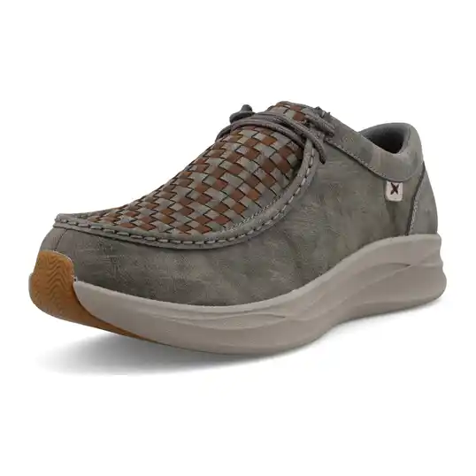 Cover image of Grey | Brown Twisted X Feather X Casual Men's