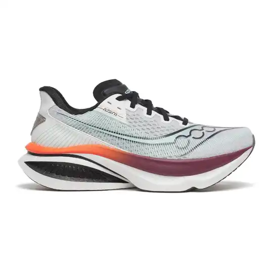 Cover image of White | Crimson Saucony Endorphin Azura Men's
