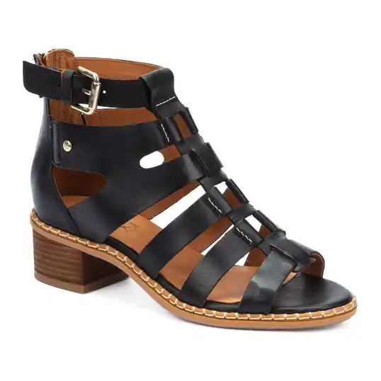 Cover image of Black Pikolinos Blanes Heel Roman Sandal Women's
