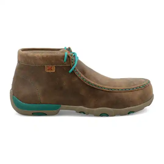 Cover image of BOMBER/TURQUOISE Twisted X Work Chukka Driving Moc Safety Toe Women's