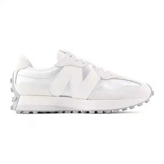 Cover image of SILVER METALLIC/SEA SALT New Balance 327 Women's